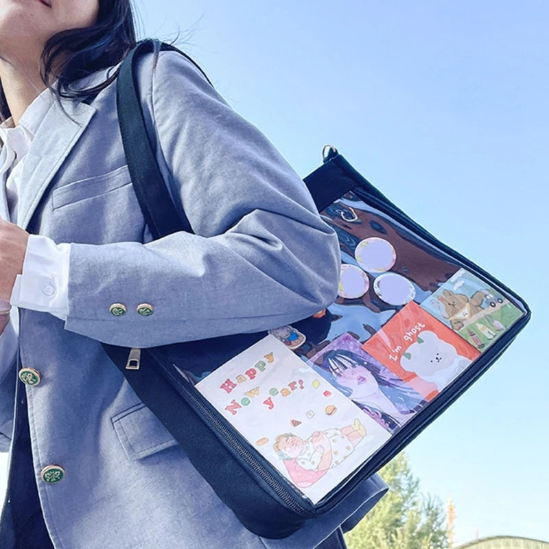 Japanese High School Girls JK Handbags Women Transparent Bag Crossbody Bags Itabag Uniform JK Bag Girls