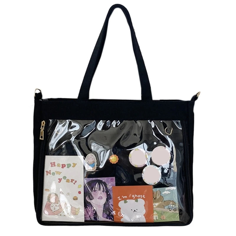 Japanese High School Girls JK Handbags Women Transparent Bag Crossbody Bags Itabag Uniform JK Bag Girls
