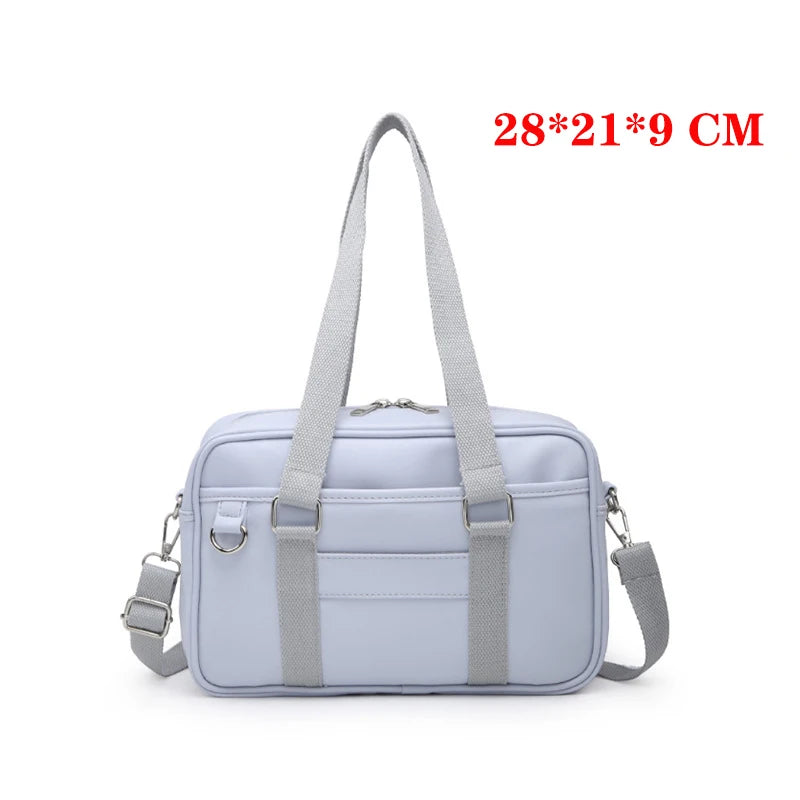 Japanese High School Student Handbags Girly Girl Messenger Bags Handbag JK PU Leather Shoulder Bags