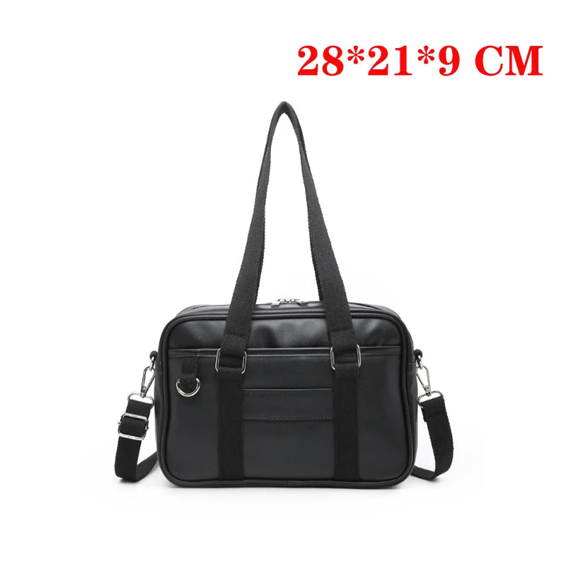 Japanese High School Student Handbags Girly Girl Messenger Bags Handbag JK PU Leather Shoulder Bags