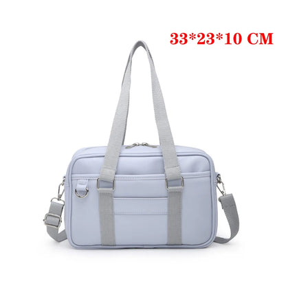 Japanese High School Student Handbags Girly Girl Messenger Bags Handbag JK PU Leather Shoulder Bags