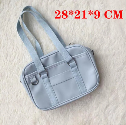 Japanese High School Student Handbags Girly Girl Messenger Bags Handbag JK PU Leather Shoulder Bags