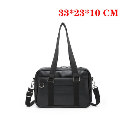 Japanese High School Student Handbags Girly Girl Messenger Bags Handbag JK PU Leather Shoulder Bags