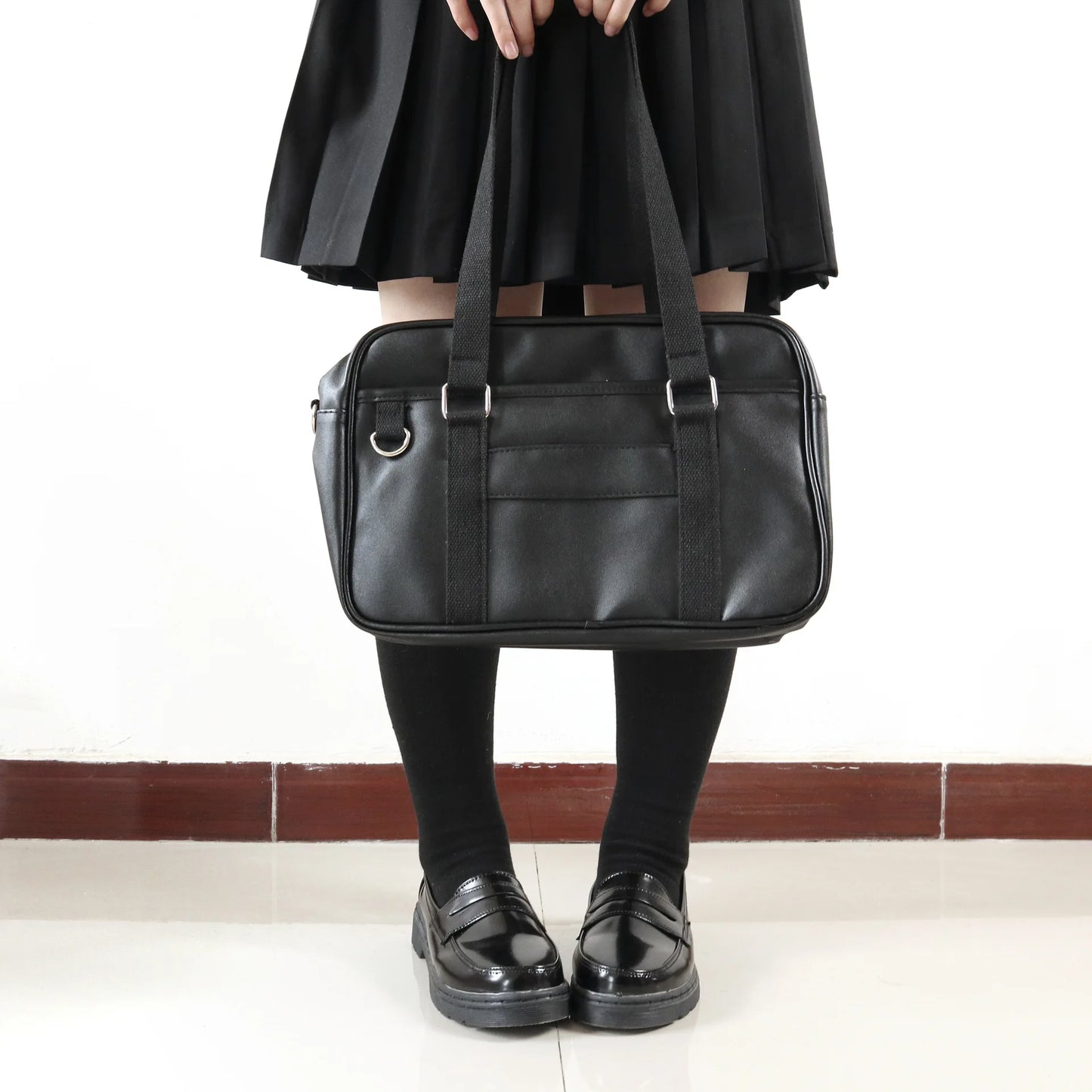 Japanese High School Student Handbags Girly Girl Messenger Bags Handbag JK PU Leather Shoulder Bags
