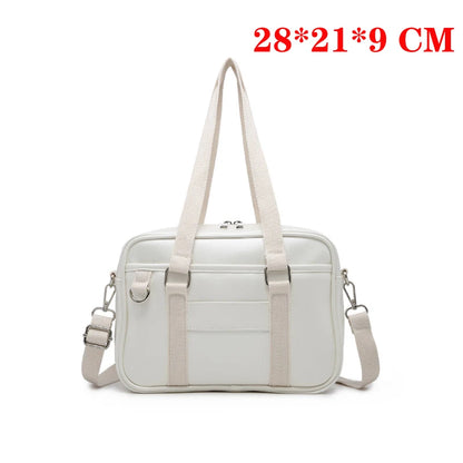 Japanese High School Student Handbags Girly Girl Messenger Bags Handbag JK PU Leather Shoulder Bags