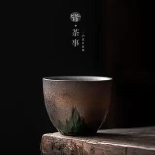 Japanese Kung fu tea set gold plated ceramic teacup teacup ceramic home vintage Master cup tea set kitchen Dining bar