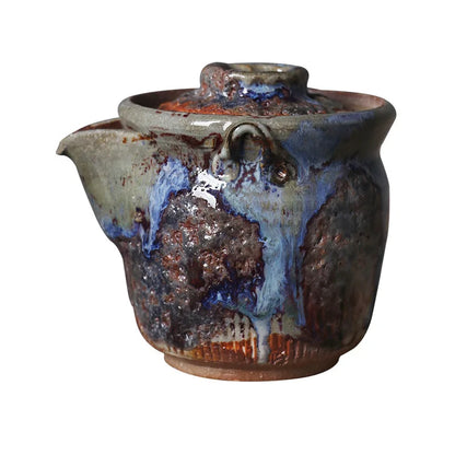 Japanese Lava Ore Moth Chi Ye Aquarius Teapot Firewood Kung Fu Tea Set Retro Pot
