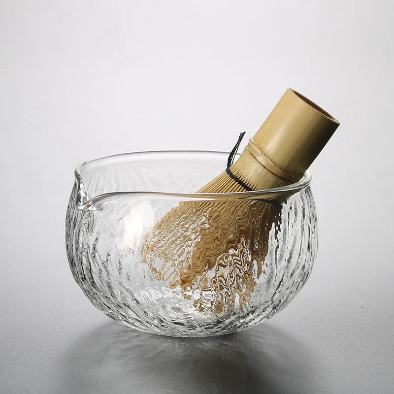 Japanese Matcha Bowl Hammer Pattern Glass Tea Bowl Ceramic Tea Set Accessories Song Dynasty Tea Ordering Tool Tea
