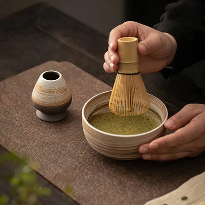 Japanese Matcha Tea Ceremony Tool Baiben Licha Tea Bowl Household Set Song Dynasty Tea Pointer Tea Set