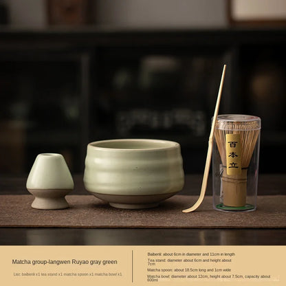 Japanese Matcha Tea Ceremony Tool Baiben Licha Tea Bowl Household Set Song Dynasty Tea Pointer Tea Set