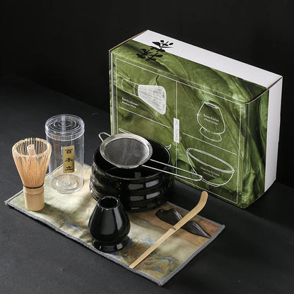 Japanese Matcha Tea Set Matcha Color Matcha Bowl Ceramic Baiben Li Tea | Colored Box Tea Li Complete Set