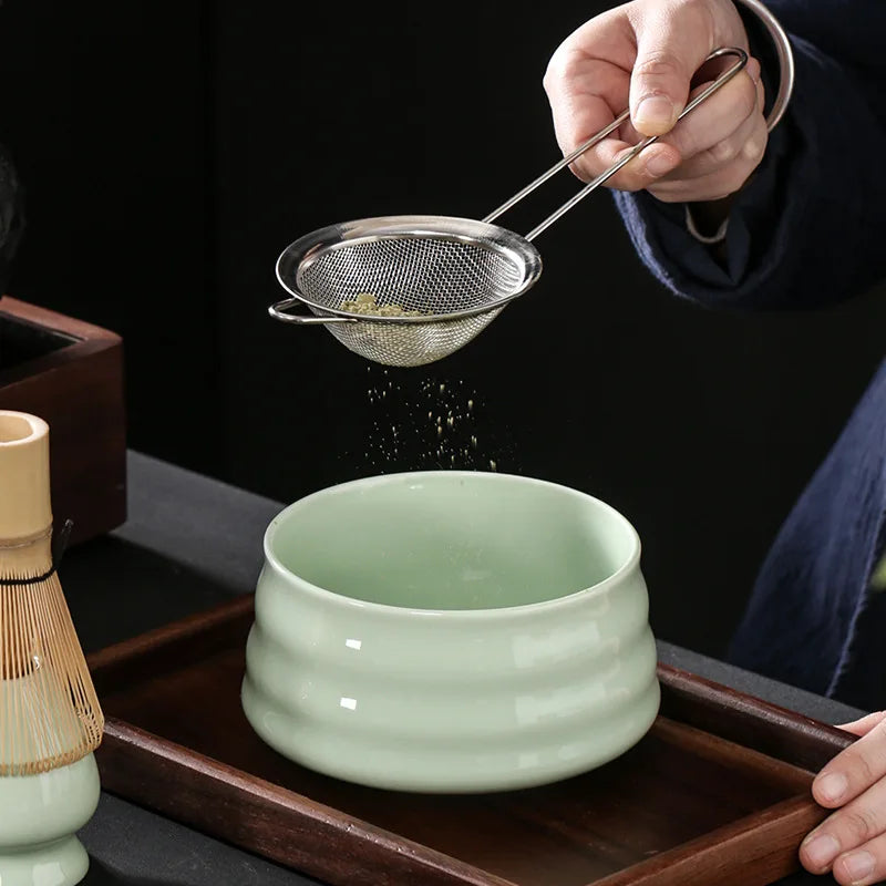Japanese Matcha Tea Set Matcha Color Matcha Bowl Ceramic Baiben Li Tea | Colored Box Tea Li Complete Set