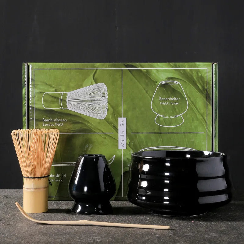 Japanese Matcha Tea Set Matcha Color Matcha Bowl Ceramic Baiben Li Tea | Colored Box Tea Li Complete Set