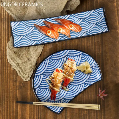 Japanese Melamine Sushi Plate Rectangular Cold Dish Plate Creative Plastic Dinner Plates Home Tableware Kitchen Accessories