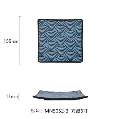Japanese Melamine Sushi Plate Rectangular Cold Dish Plate Creative Plastic Dinner Plates Home Tableware Kitchen Accessories