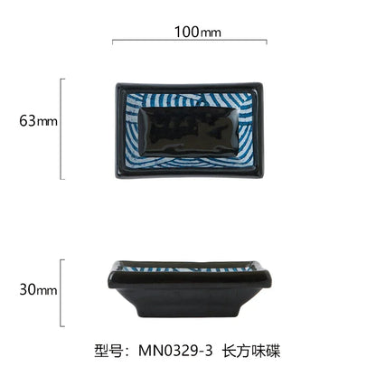 Japanese Melamine Sushi Plate Rectangular Cold Dish Plate Creative Plastic Dinner Plates Home Tableware Kitchen Accessories