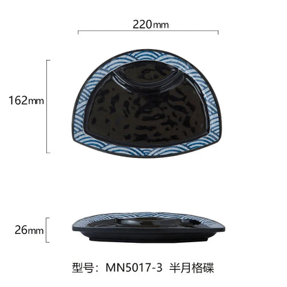 Japanese Melamine Sushi Plate Rectangular Cold Dish Plate Creative Plastic Dinner Plates Home Tableware Kitchen Accessories