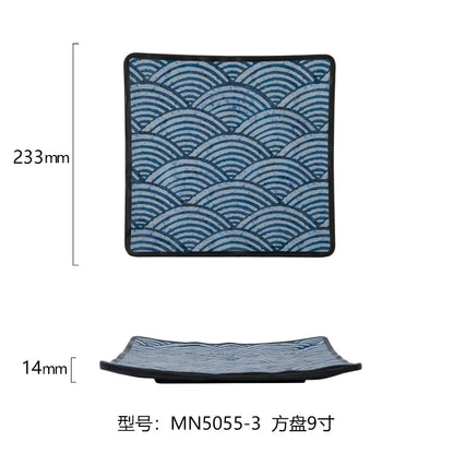 Japanese Melamine Sushi Plate Rectangular Cold Dish Plate Creative Plastic Dinner Plates Home Tableware Kitchen Accessories