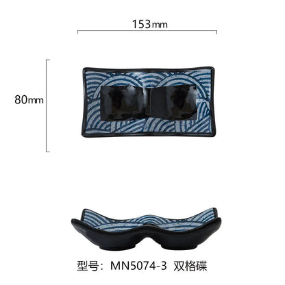 Japanese Melamine Sushi Plate Rectangular Cold Dish Plate Creative Plastic Dinner Plates Home Tableware Kitchen Accessories