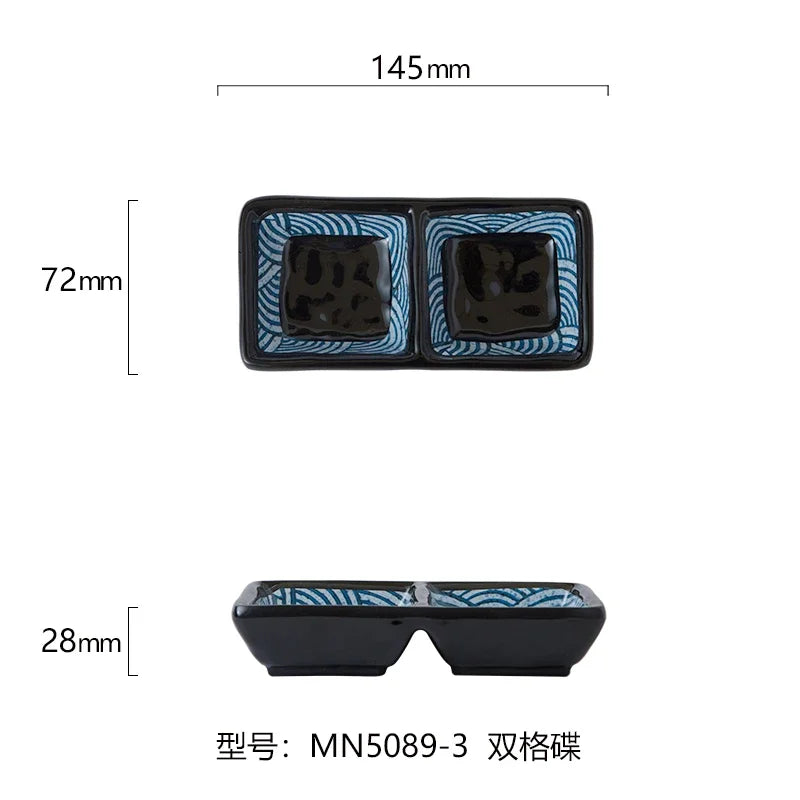 Japanese Melamine Sushi Plate Rectangular Cold Dish Plate Creative Plastic Dinner Plates Home Tableware Kitchen Accessories