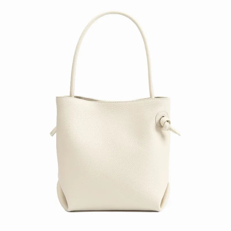 Japanese Minority Designer Hand-knotted Tote Bag Large Capacity Commuter Shoulder Bags Women Casual All-match Shopper Purses