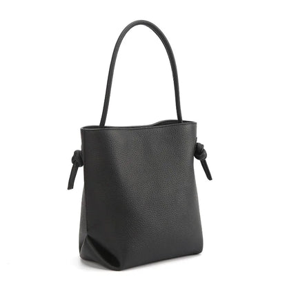 Japanese Minority Designer Hand-knotted Tote Bag Large Capacity Commuter Shoulder Bags Women Casual All-match Shopper Purses