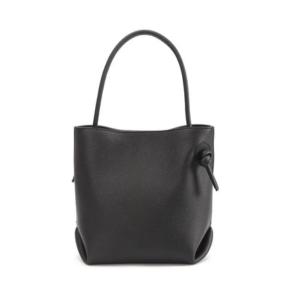 Japanese Minority Designer Hand-knotted Tote Bag Large Capacity Commuter Shoulder Bags Women Casual All-match Shopper Purses