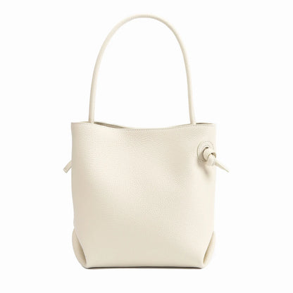 Japanese Minority Designer Hand-knotted Tote Bag Large Capacity Commuter Shoulder Bags Women Casual All-match Shopper Purses