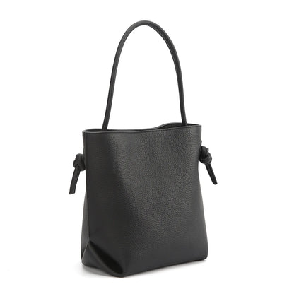 Japanese Minority Designer Hand-knotted Tote Bag Large Capacity Commuter Shoulder Bags Women Casual All-match Shopper Purses