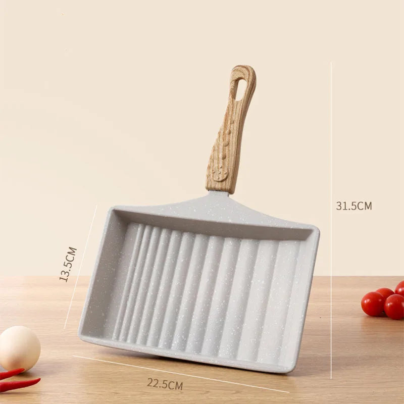 Japanese Omelette Egg Pan Nonstick Retangle Frying Pan with Anti Scalding Handle Pancake Maker Pot Kitchen Cookware