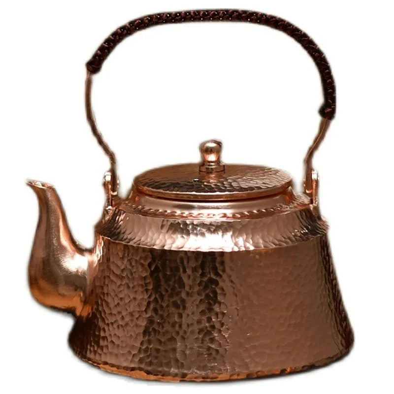 Japanese Pure Copper Teapot, Small Bubble Tea Pot, Handmade Copper Kettle, Handle Play Pot, Kung Fu Teapot, Retro Gift