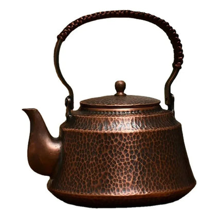 Japanese Pure Copper Teapot, Small Bubble Tea Pot, Handmade Copper Kettle, Handle Play Pot, Kung Fu Teapot, Retro Gift