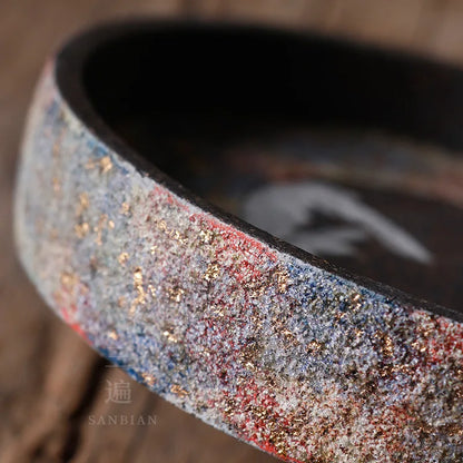 Japanese Rock Mine Pot Tray Zen Tea Tray Pot Mat Water Storage Tea Table Stoneware Tray Tea Set Purple Clay Pot Tray Tea Table