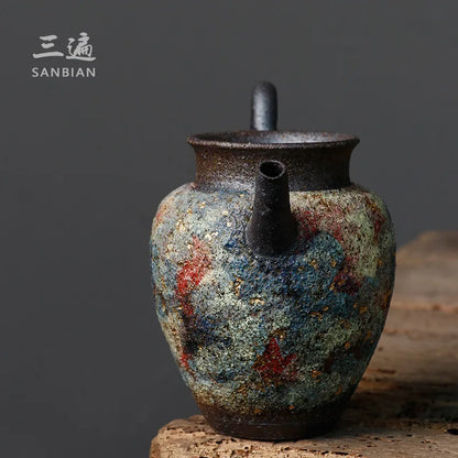 Japanese Rock Mine Water Column Pitcher Japanese Enameled Cast Iron Tea Set Fair Cup Supportable Brilliant Kombucha Tea Pot Te