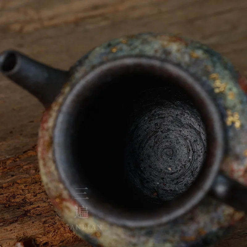 Japanese Rock Mine Water Column Pitcher Japanese Enameled Cast Iron Tea Set Fair Cup Supportable Brilliant Kombucha Tea Pot Te