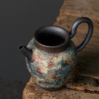 Japanese Rock Mine Water Column Pitcher Japanese Enameled Cast Iron Tea Set Fair Cup Supportable Brilliant Kombucha Tea Pot Te