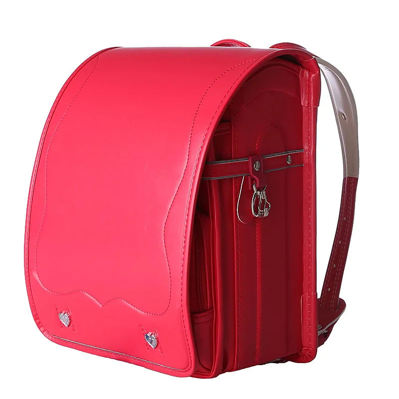 Japanese School Bags for Girls Cute Pink Students Backpacks Waterproof High Quality Leather Orthopedic Schoolbag Kids Bags