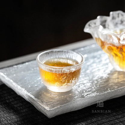 Japanese Single Cup Master Cup Single Kung Fu Tea Set Frozen Burning Glass Cup Japanese Glass Tea Cup