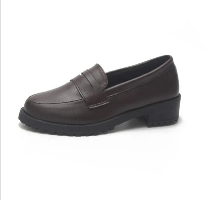 Japanese Student Shoes Girl Lolita Cospaly Shoes Women JK Uniform PU Leather Loafers Casual Shoes
