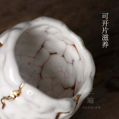 Japanese-Style Chiano Cup24KJinkaipian Tea Cup Ceramic Cup Tea Cup Master Cup Personal Cup Kung Fu Tea Set