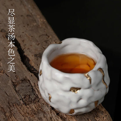 Japanese-Style Chiano Cup24KJinkaipian Tea Cup Ceramic Cup Tea Cup Master Cup Personal Cup Kung Fu Tea Set