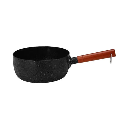 Japanese Style Frying Pan With Lids Non Stick Stainless Steel Saucepan Milk Pot Covers Noodles Soup Pot Hot Thick Home Kitchen
