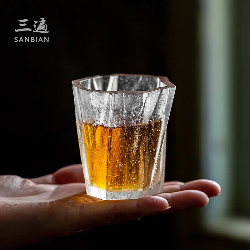 Japanese Style Glaze Tea Cup Tea Master Cup Single Cup Frozen Burning Kung Fu Tea Set Personal Tea Cup Glass Japanese Cup