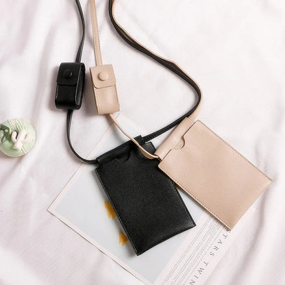 Japanese Style Mini Phone Bags Women's Crossbody Bags with Lipstick Bag Lady Simple Fresh Small Shoulder Bags and Purse Wallets