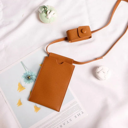 Japanese Style Mini Phone Bags Women's Crossbody Bags with Lipstick Bag Lady Simple Fresh Small Shoulder Bags and Purse Wallets