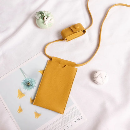 Japanese Style Mini Phone Bags Women's Crossbody Bags with Lipstick Bag Lady Simple Fresh Small Shoulder Bags and Purse Wallets