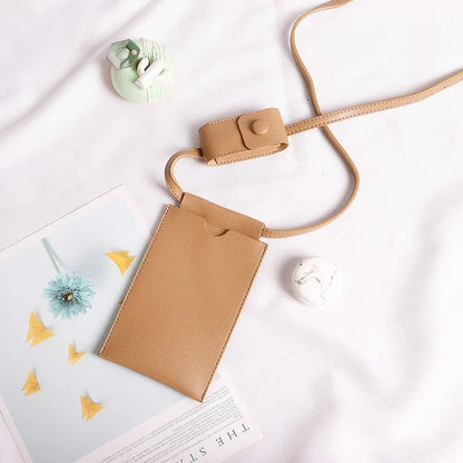 Japanese Style Mini Phone Bags Women's Crossbody Bags with Lipstick Bag Lady Simple Fresh Small Shoulder Bags and Purse Wallets