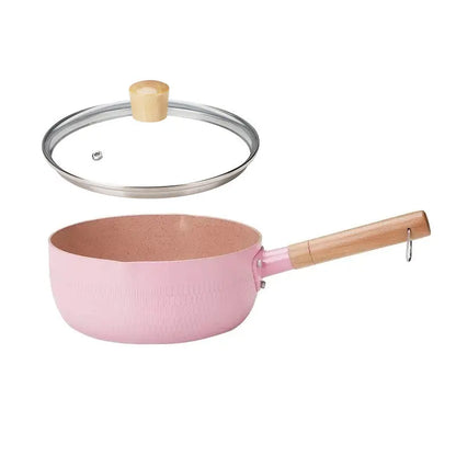 Japanese Style Saucepan With Covers Non Stick Frying Pan Lids Stainless Steel Milk Soup Pot Hot Home Kitchen Accessories