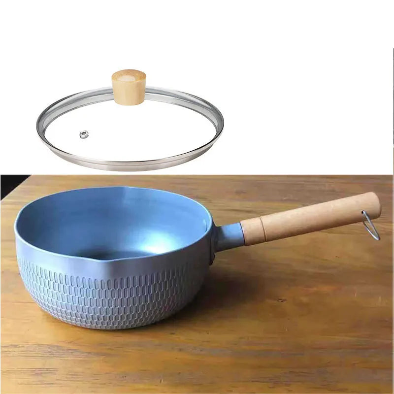 Japanese Style Saucepan With Covers Non Stick Frying Pan Lids Stainless Steel Milk Soup Pot Hot Home Kitchen Accessories