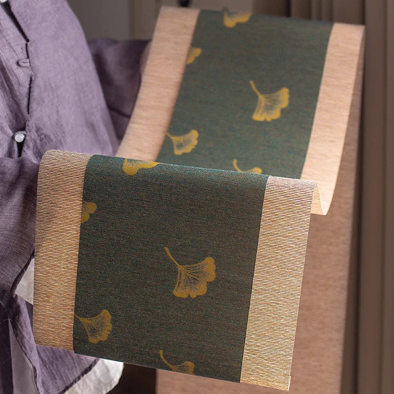 Japanese-Style Waterproof Fiber Tea Mat Linen Table Runner Table Mat Tea Art Tea Fabric Tea Mat Zen Tea Plate Mat Tea Utensils